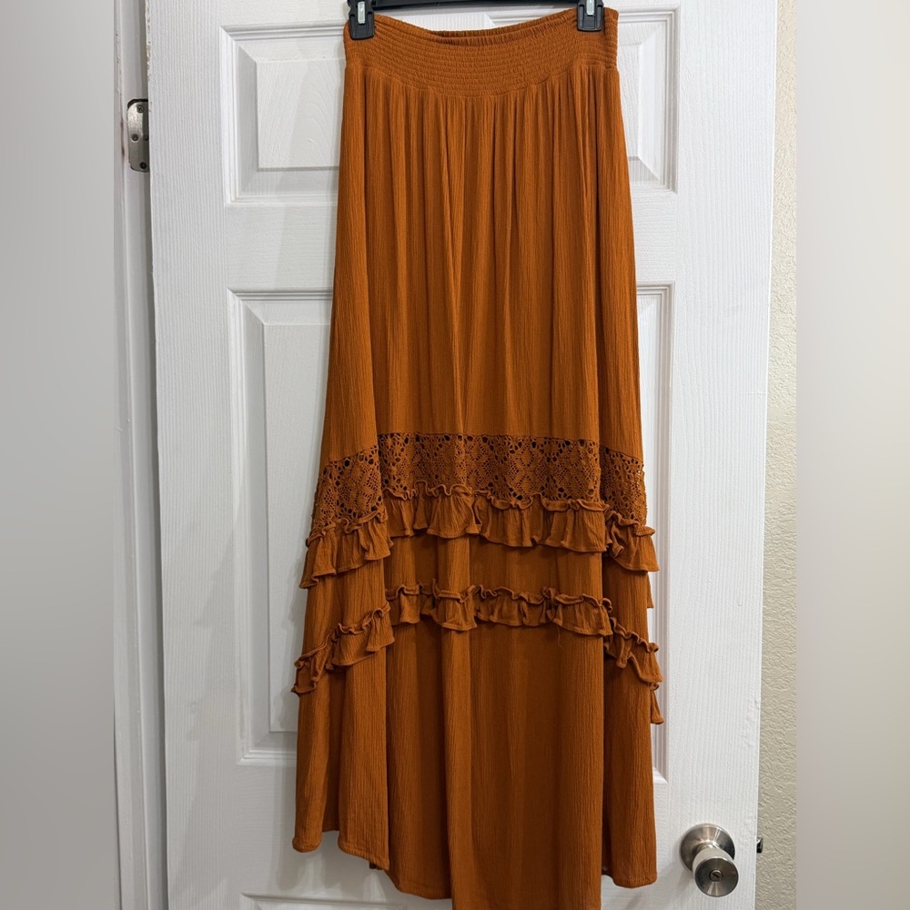 🎉3 for $10 Women's Terracotta Maxi Skirt